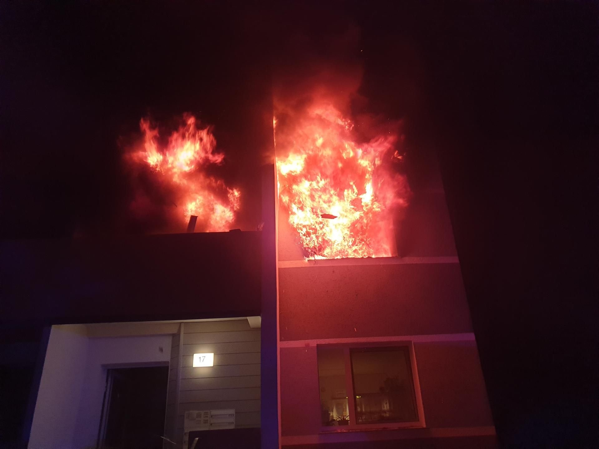 Brand in der Wittenberger Schillerstraße