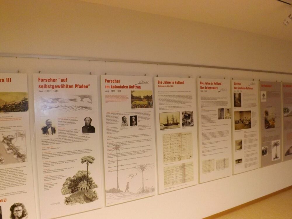 Eine Tafel der Ausstellung