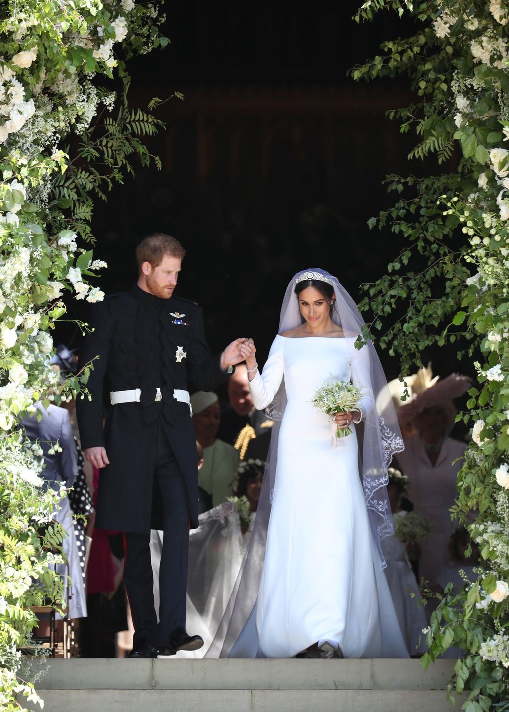 Harry und Meghan nach der Trauung in Windsor