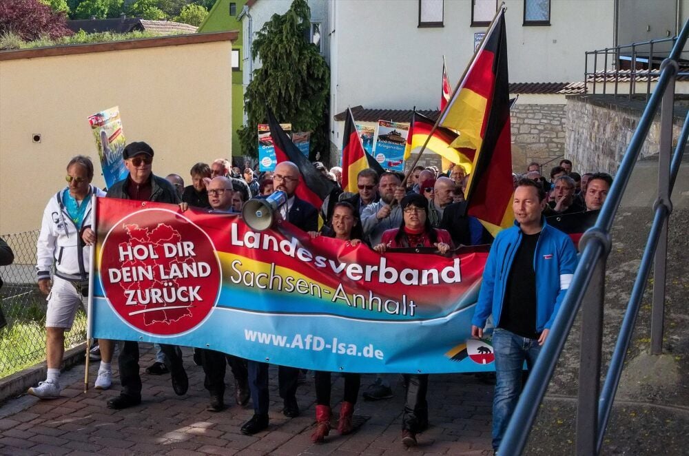 Die AfD schaffte es, ihre Politik, wie hier in Querfurt, in den vergangenen Jahren auch immer wieder auf die Straße zu bringen.