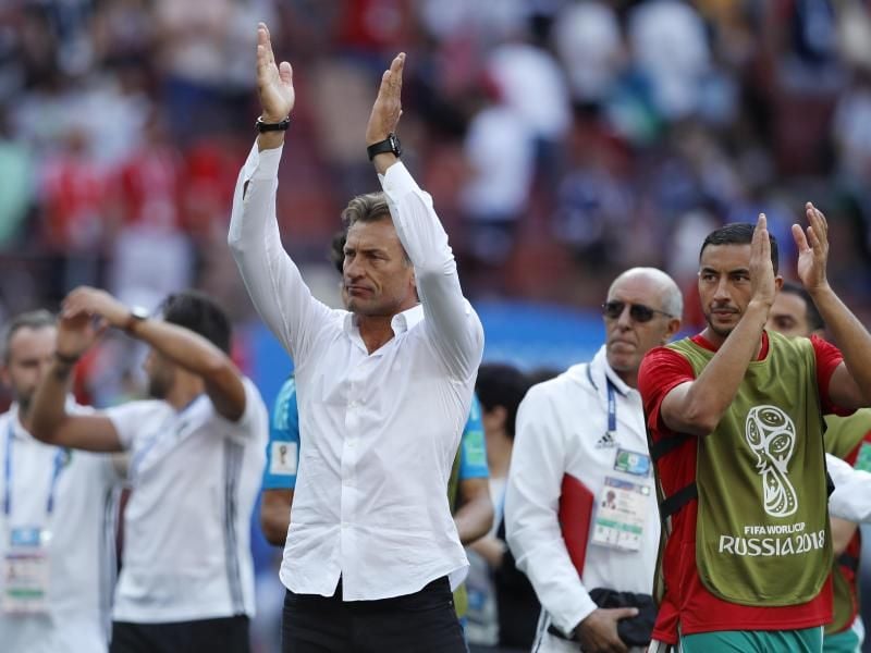 Ist trotz des WM-Aus' stolz auf sein Team: Marokko-Coach Hervé Renard. Foto: Hassan Ammar/AP