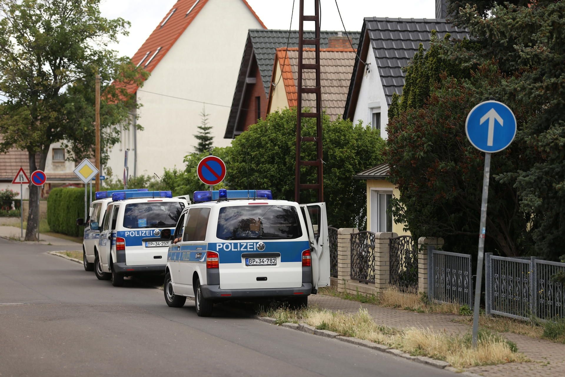 Polizeipräsenz in Bad Dürrenberg