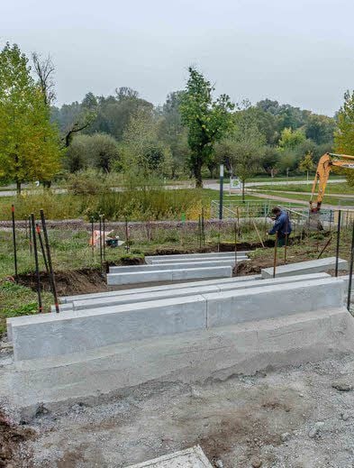 Die Treppe wird ein ganz besonderes Element der Gestaltung in Coswig.