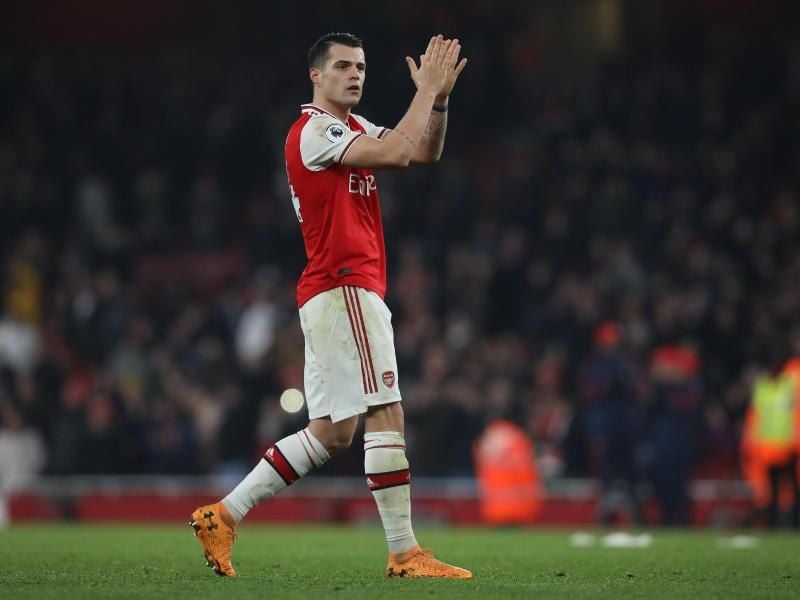 Hatte beim FC Arsenal um die Freigabe für einen Wechsel gebeten: Granit Xhaka. Foto: Paul Terry/CSM via ZUMA Wire/dpa