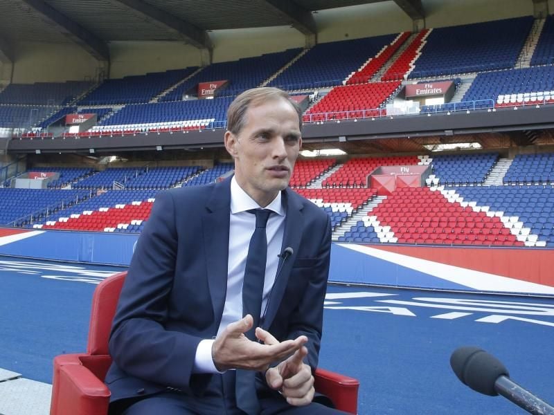 Thomas Tuchel wurde offiziell als Trainer von Paris Saint-Germain vorgestellt. Foto: Michel Euler/AP