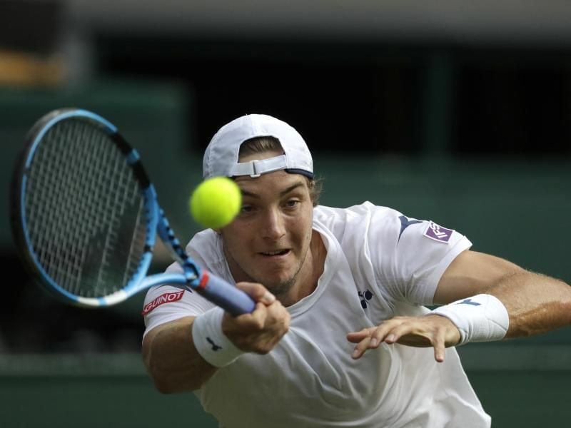 Jan-Lennard Struff spielt derzeit in Winston-Salem. Foto: Ben Curtis/AP