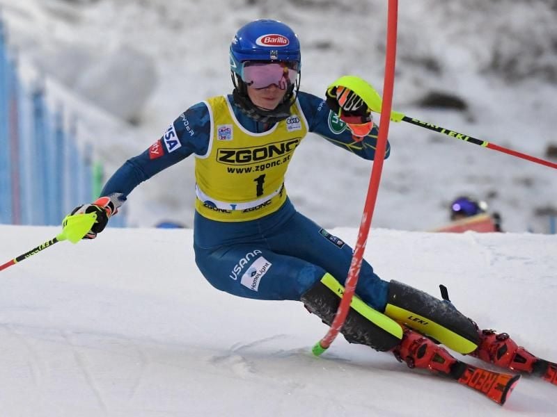 Zweite beim Slalom in Levi: Mikaela Shiffrin. Foto: Jussi Nukari/Lehtikuva/dpa