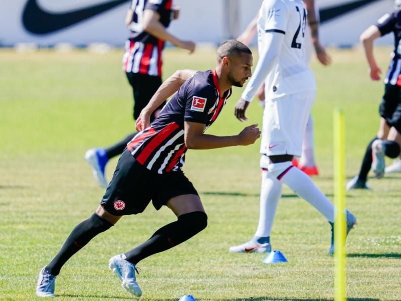 Eintracht-Neuzugang Djibril Sow beim Training. Foto: Uwe Anspach