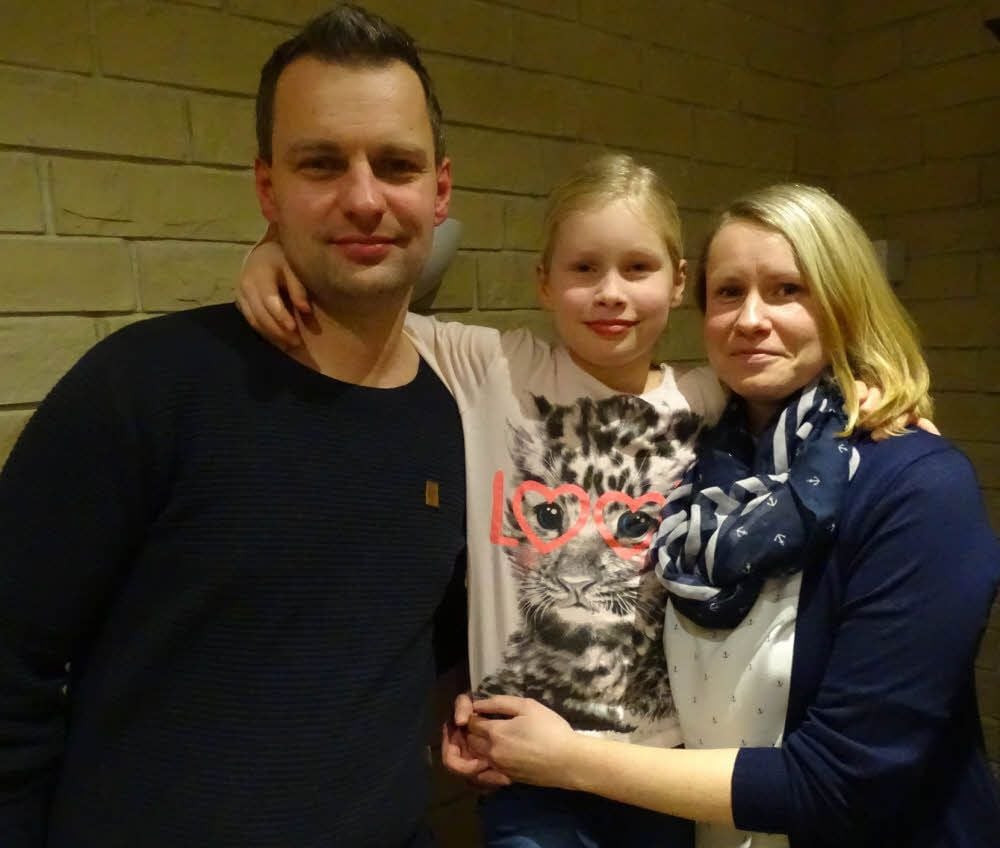 Christian, Ella und Yvonne Krüger lieben ihr Prettiner Zuhause.