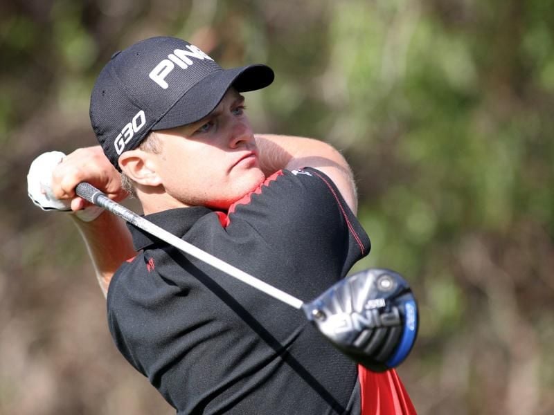 Tom Lewis hat zum zweiten Mal die Portugal Masters gewonnen. Foto: Richard Wainwright/AAP
