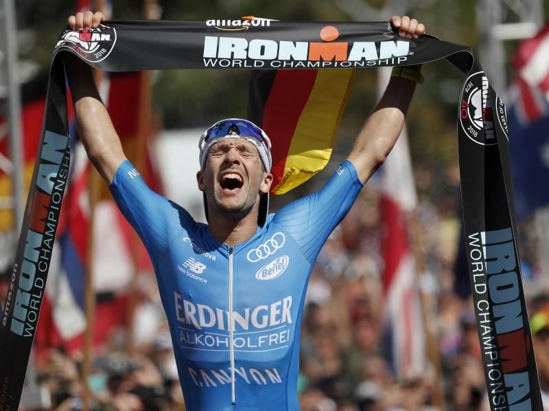 Am 14.10. gewann Patrick Lange erneut die Ironman-WM auf Hawaii. Foto: Marco Garcia/AP