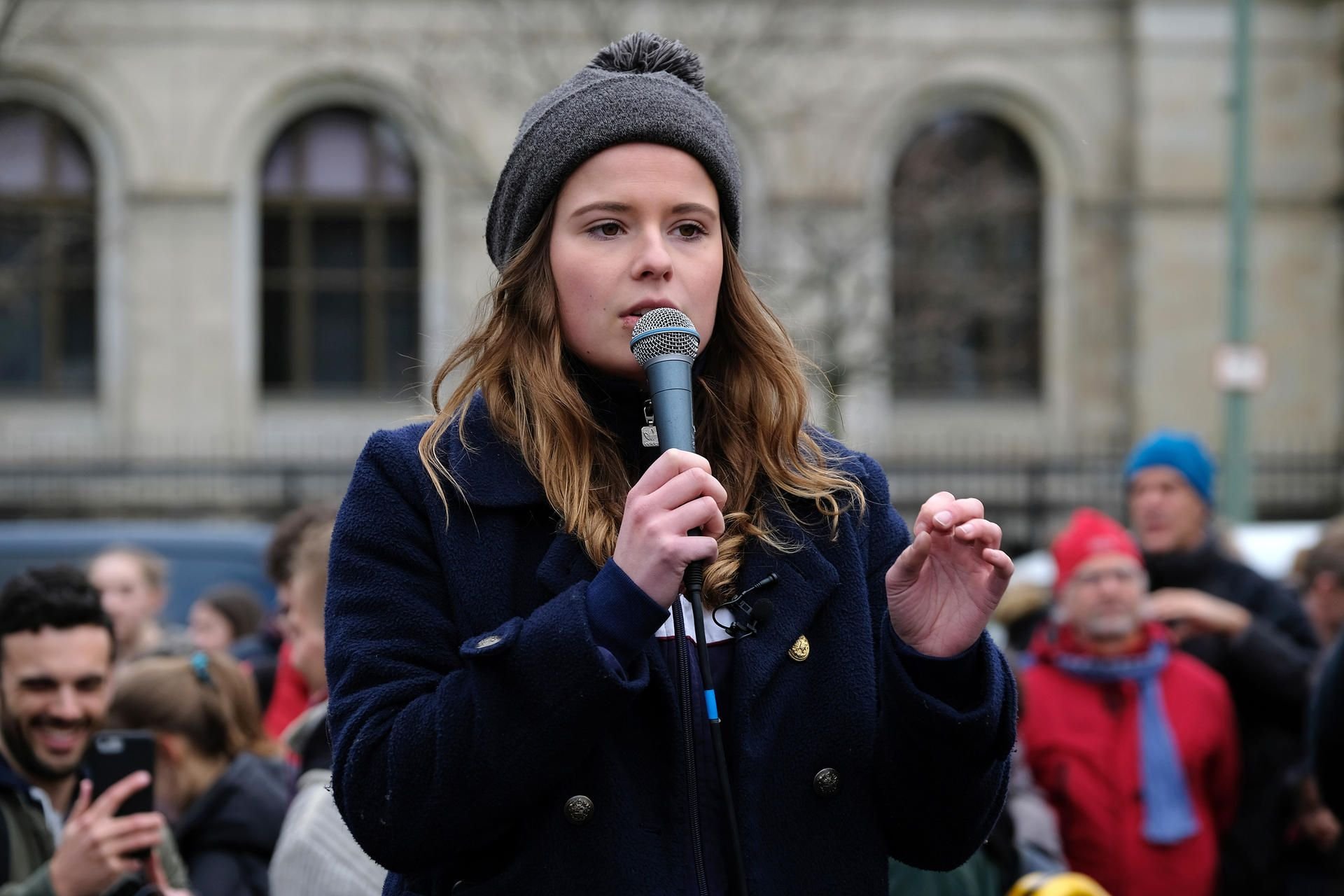 Luisa Neubauer bei einer „Fridays for Future“-Demo Mitte März in Berlin