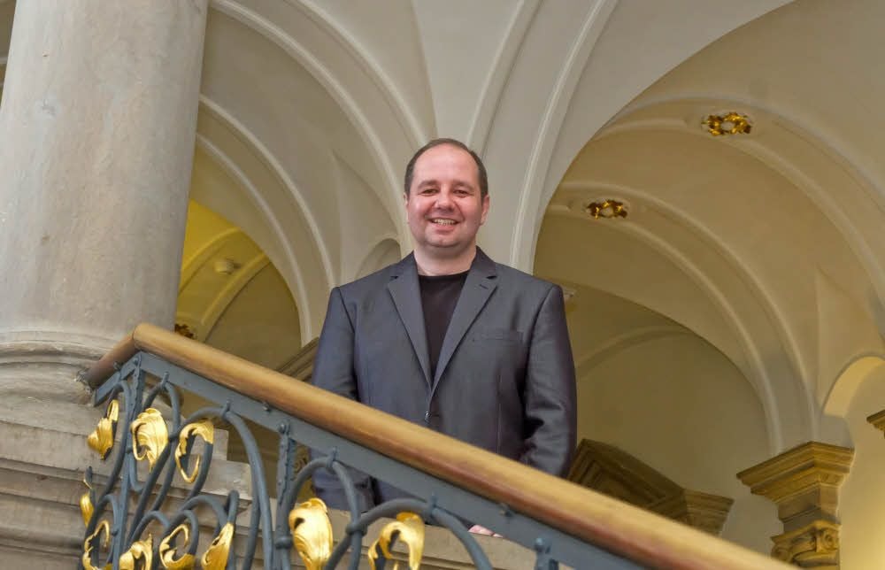 René Rebenstorf nach seiner Wahl im Stadthaus