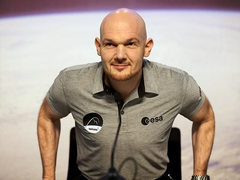 Der deutsche Astronaut Alexander Gerst nach seiner Rückkehr von der Raumstation ISS. Foto: Oliver Berg