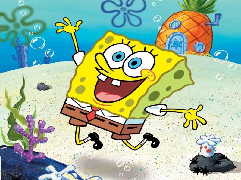 Der bekannteste Schwamm der Welt feiert Geburtstag: Spongebob wird 20. Foto: Viacom International Inc/Nickelodeon