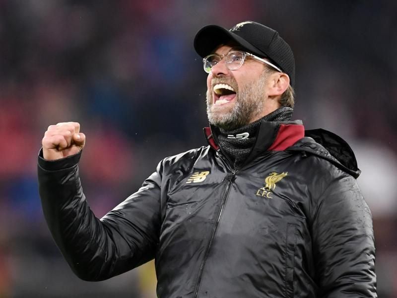 Liverpools Trainer Jürgen Klopp freut sich schon auf das Halbfinale. Foto: Tobias Hase