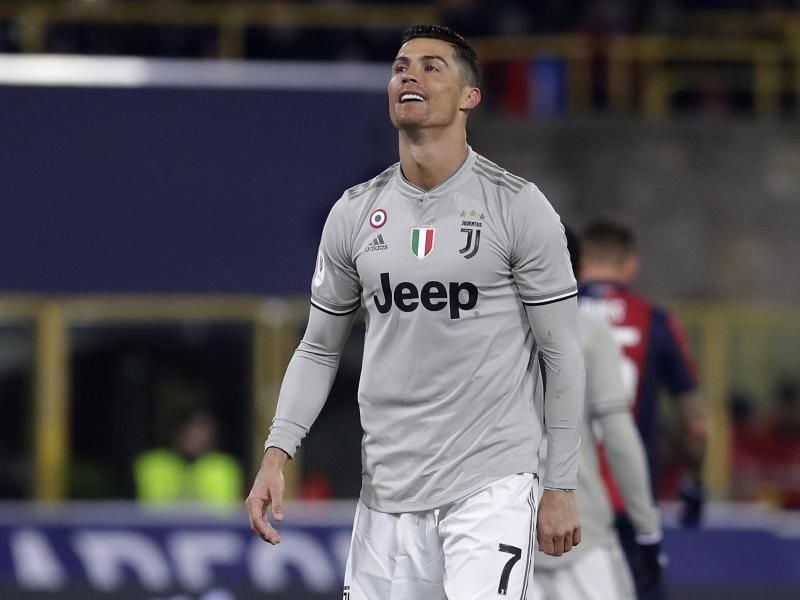 Auch Juves-Megastar Cristiano Ronaldo wird in Saudi-Arabien auflaufen. Foto: Luca Bruno/AP