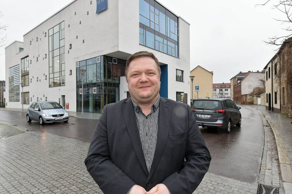 Sven Horn vor seiner neuen Wirkungsstätte