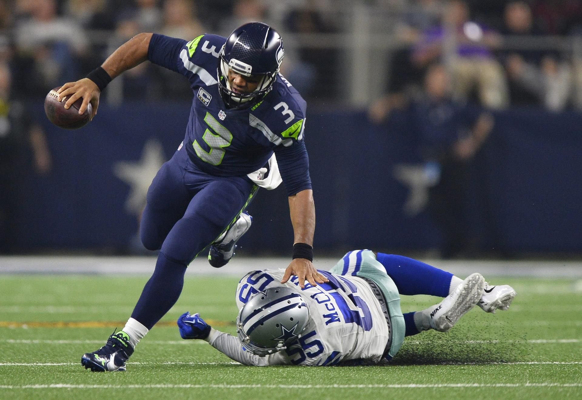 Russell Wilson hat mit den Seattle Seahawks den Super Bowl im Jahr 2014 gewonnen.
