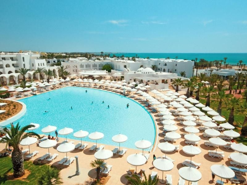 Das Hotel auf Djerba: „Sentido Palm Azur”. Foto: Thomas Cook/dpa/Archivbild