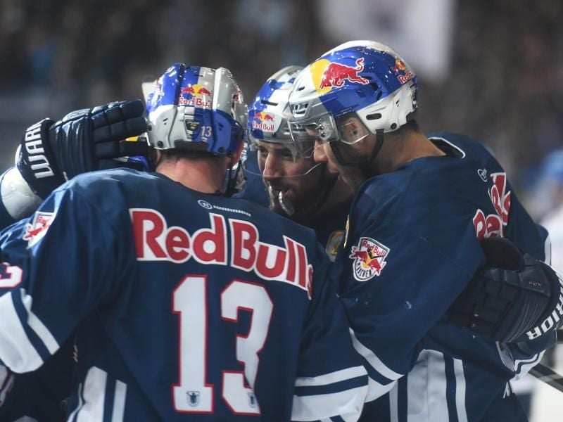 Der EHC München setzte sich im ersten Halbfinale gegen die Adler Mannheim durch. Foto: Andreas Gebert