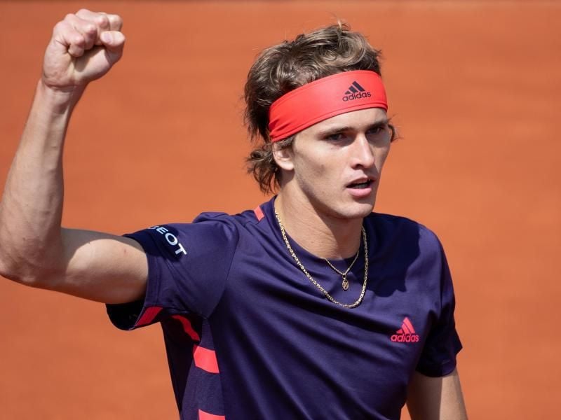Alexander Zverev musste im ersten Satz gegen den Argentinier Juan Ignacio Londero kämpfen. Foto: Sven Hoppe