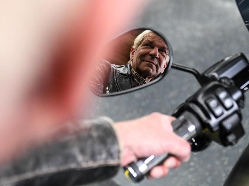 Matthias Reim steht auf die Biker-Gemeinschaft. Foto: Patrick Seeger