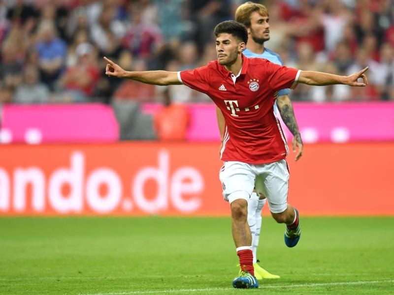 Erdal Öztürk jubelt nach dem Tor zum 1:0 für den FC Bayern. Foto: Sven Hoppe