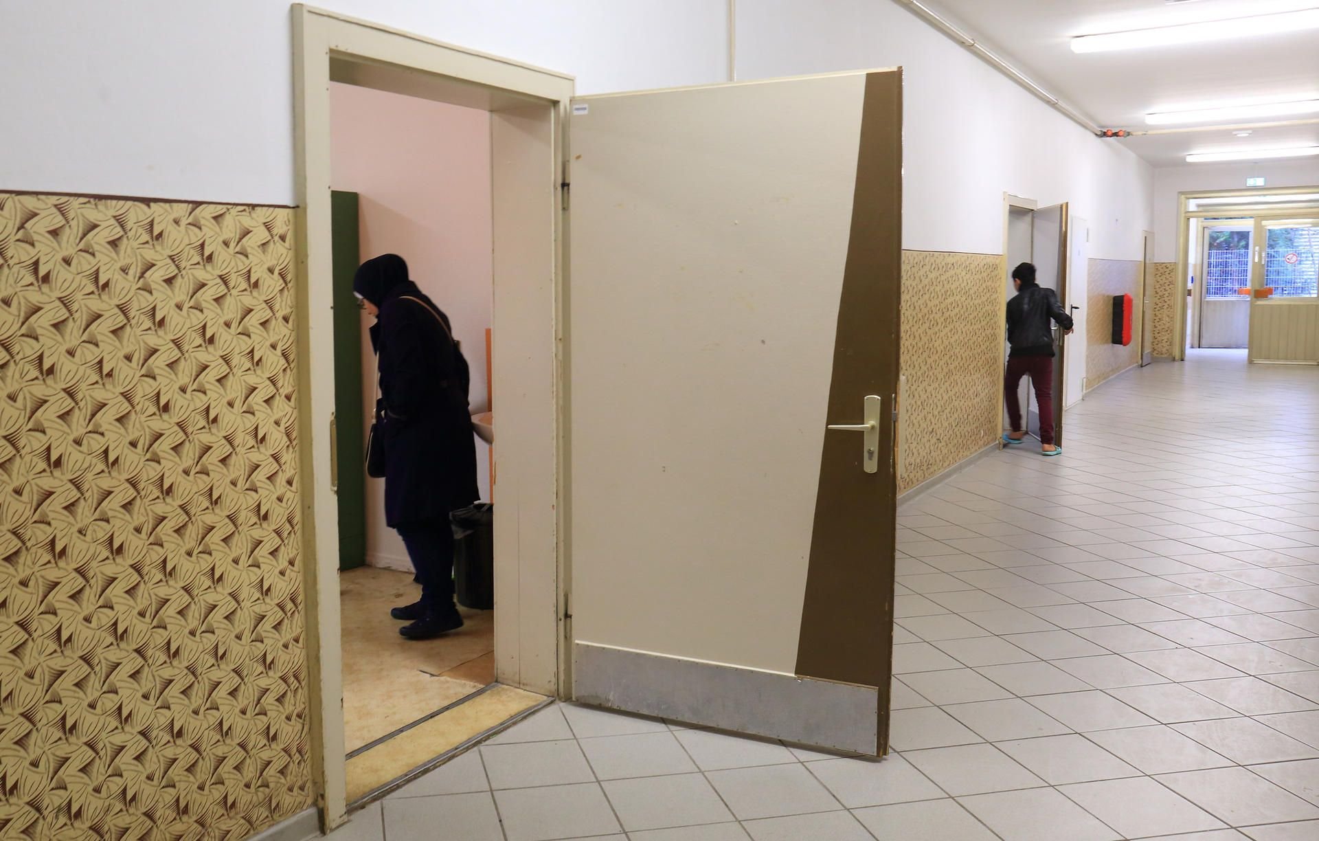 Blick in die Durchgangsunterkunft für Flüchtlinge in Tangerhütte
