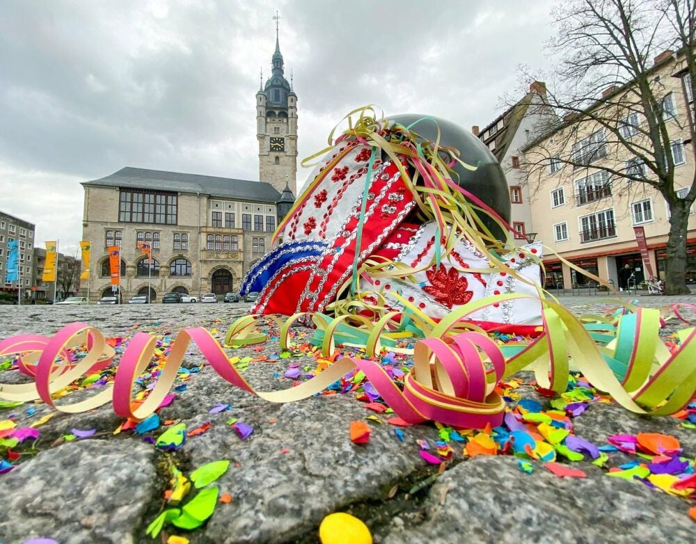 2021 gibt es kein Helau vor dem Rathaus: Der Umzug fällt aus.