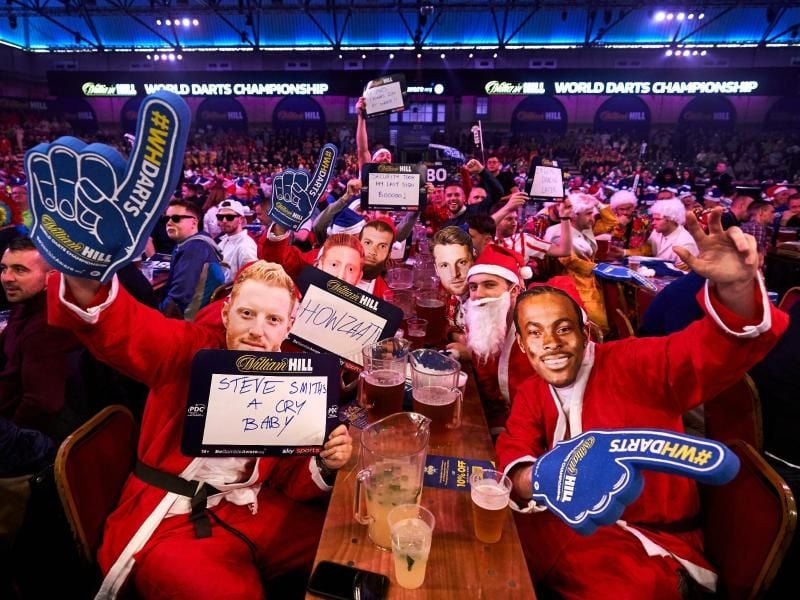 So voll wird es in diesem Jahr bei der Darts-WM im Alexandra Palace mit Sicherheit nicht werden. Foto: John Walton/PA Wire/dpa