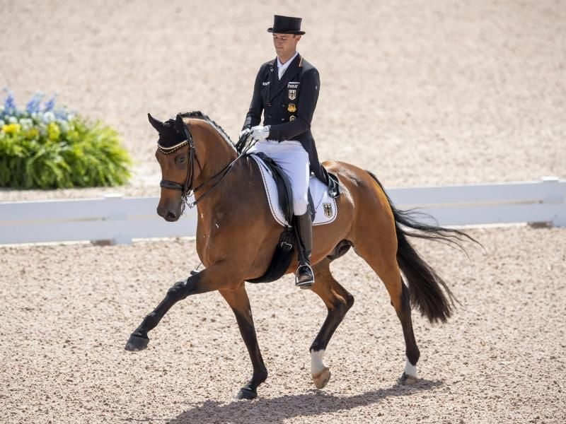 Dressurreiter Sönke Rothenberger auf seinem Pferd Cosmo. Foto: Stefan Lafrentz