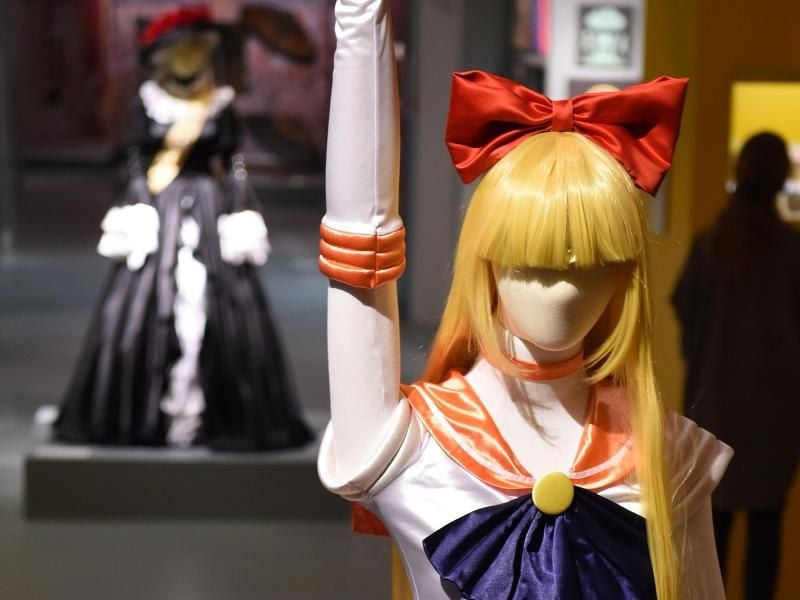 Eine als Manga-Figur verkleidete Puppe. Foto: Carmen Jaspersen