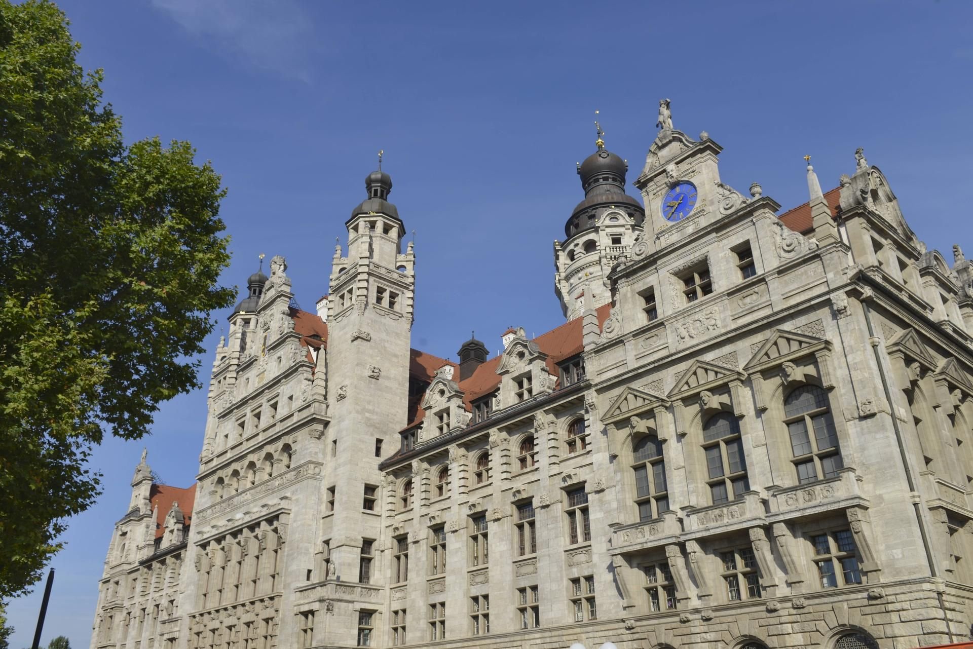 Das Neue Rathaus in Leipzig.