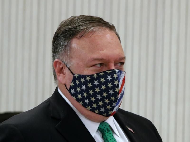 US-Außenminister Mike Pompeo verurteilt die Hinrichtung des iranischen Ringers Afkari. Foto: Petros Karadjias/AP/dpa