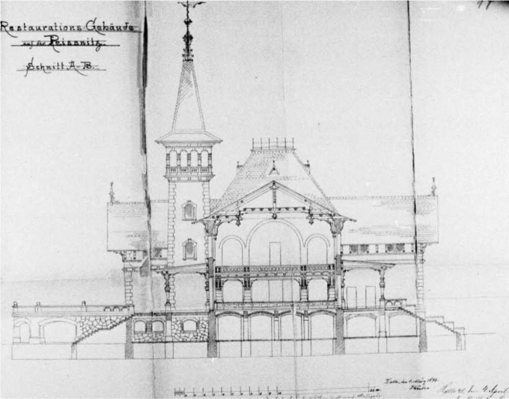 Historischer Bauplan vom Peißnitzhaus