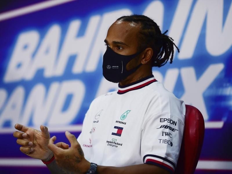Lewis Hamilton fordert die Formel 1 zu größerem Engagement in Menschenrechtsfragen auf. Foto: Mario Renzi/Pool Getty/AP/dpa