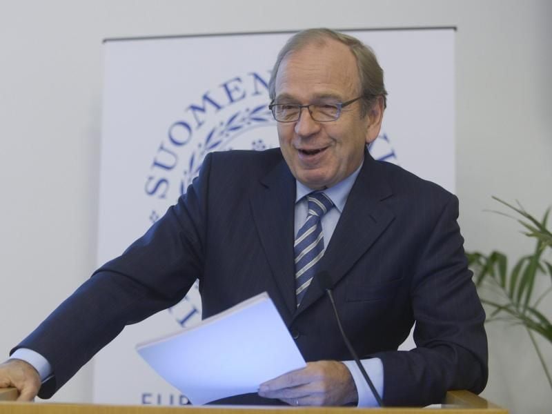 Erkki Liikanen ist finnischer Notenbankpräsident und zugleich Mitglied im EZB-Rat. Foto: Kimmo Brandt/Archiv