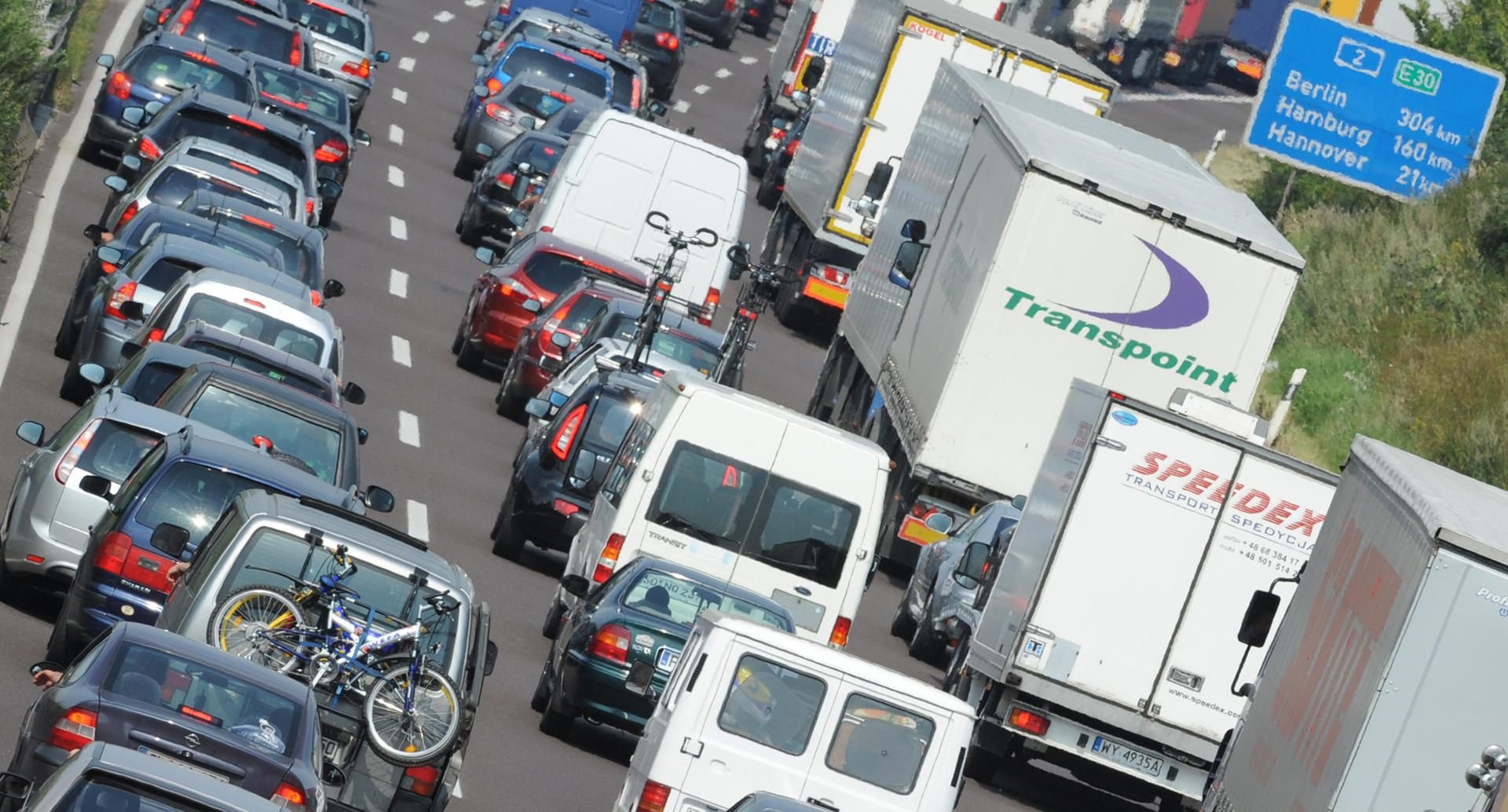 Stau auf einer Autobahn
