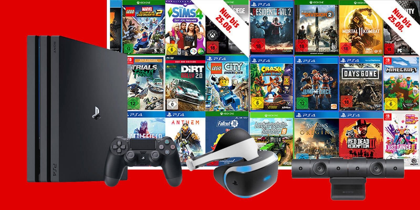 Neben massig Games sind auch einige PS4-Bundles im Angebot.