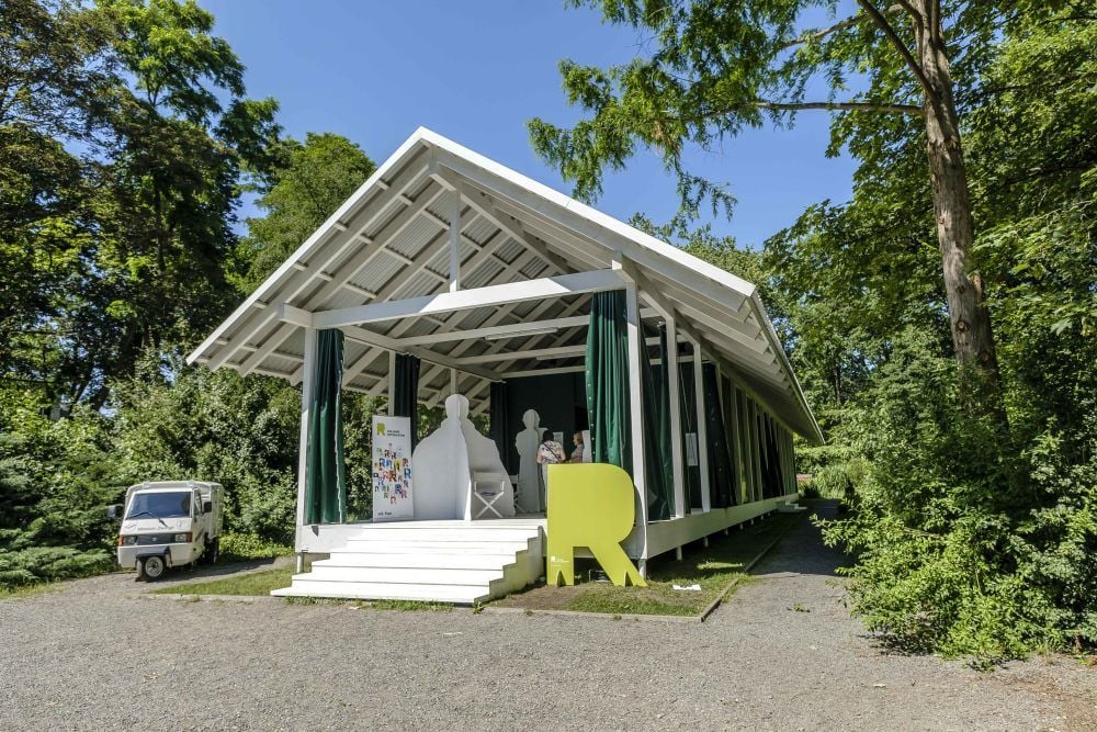 Der Schweizer Pavillon während der Weltausstellung Reformation 2017