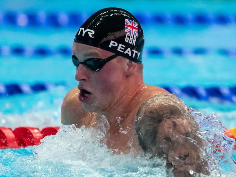 Verbesserte seinen eigenen Weltrekord über 100 Meter Brust: Adam Peaty. Foto: Bernd Thissen
