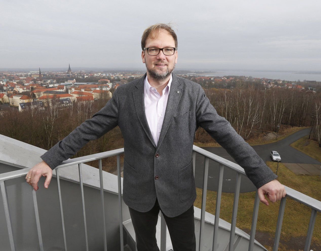 Lars-Jörn Zimmer auf dem Bitterfelder Bogen