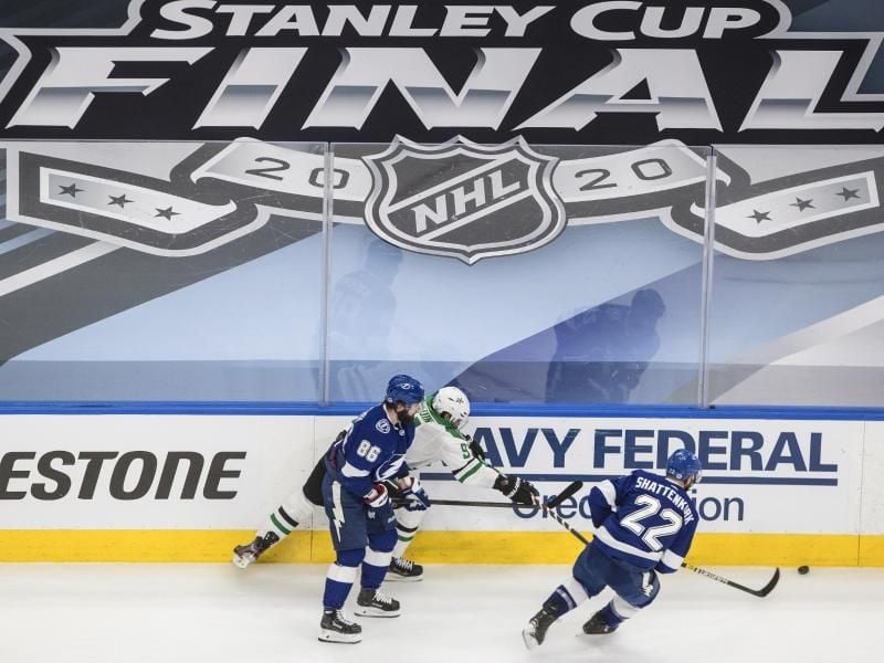 Tampa Bay Lightning und die Dallas Stars bestreiten derzeit das Stanley-Cup-Finale. Foto: Jason Franson/The Canadian Press/AP/dpa