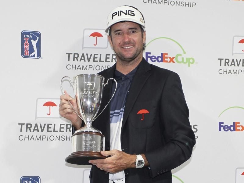 Sieger beim Golf-PGA-Turnier in Cromwell: Bubba Watson. Foto: Stew Milne/AP