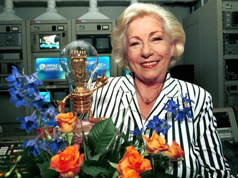 Die Gartenexpertin Erika Krause (1999). Foto: Peter Endig