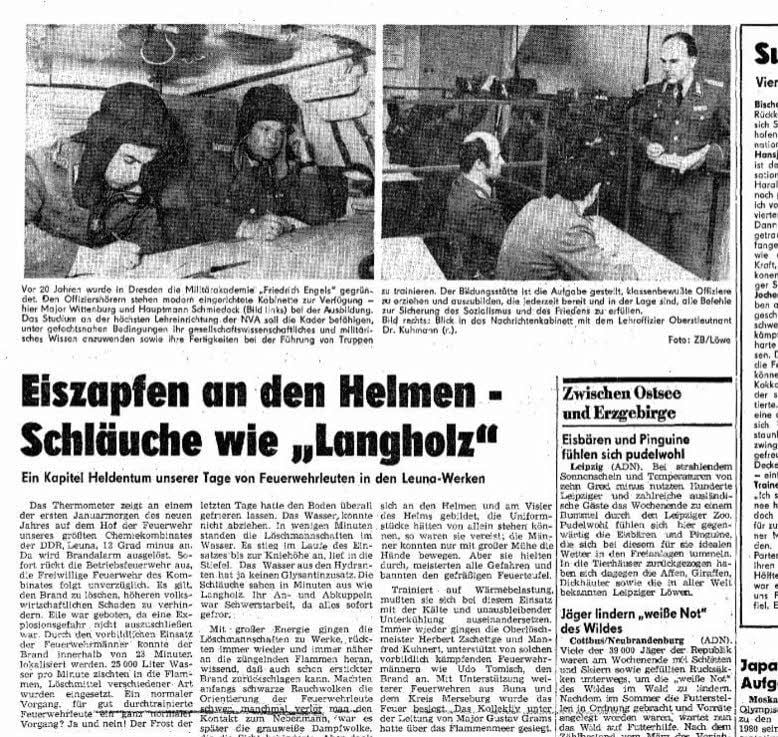 So berichtete die „Freiheit“ am 9. Januar 1979