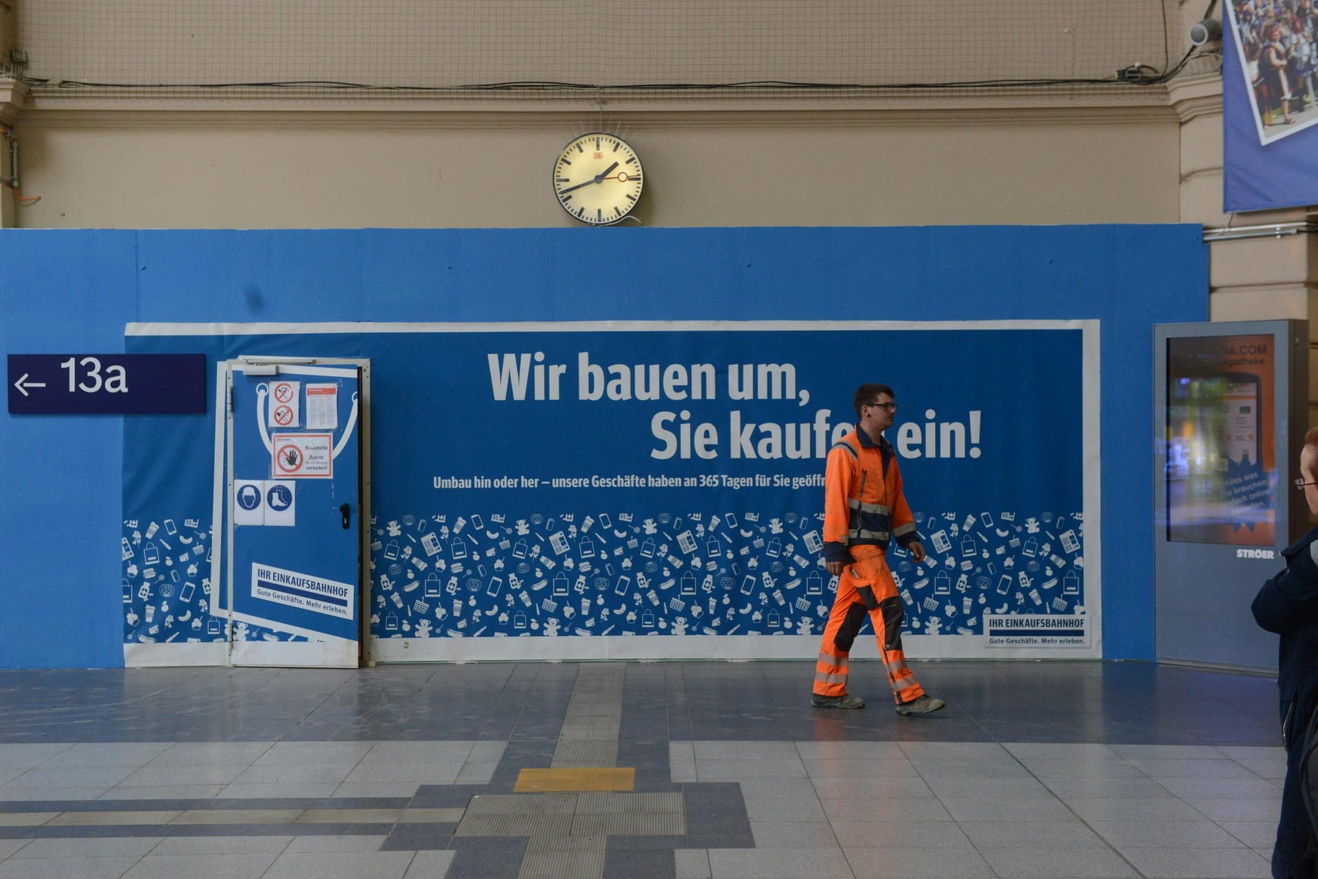Bauarbeiten auf dem Hauptbahnhof in Halle