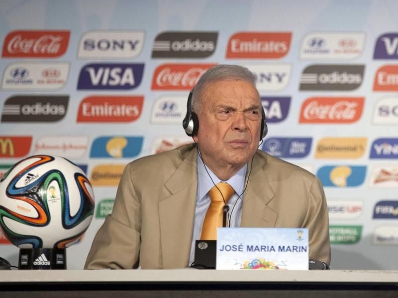 Lebenslang für alle Fußball-Aktivitäten gesperrt: José Maria Marin. Foto (2015): Sebastiao Moreira/EFE/dpa Foto: Sebastiao Moreira