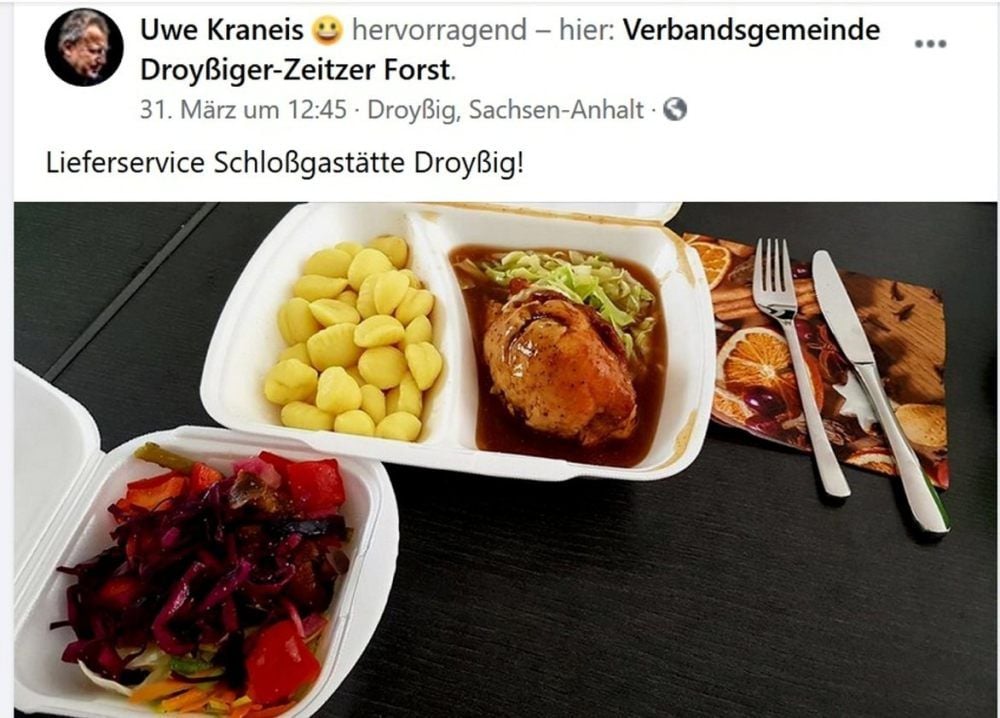 Über die sozialen Netzwerke macht der Verbandsgemeindebürgermeister macht Werbung für die einheimische Gastronomie.